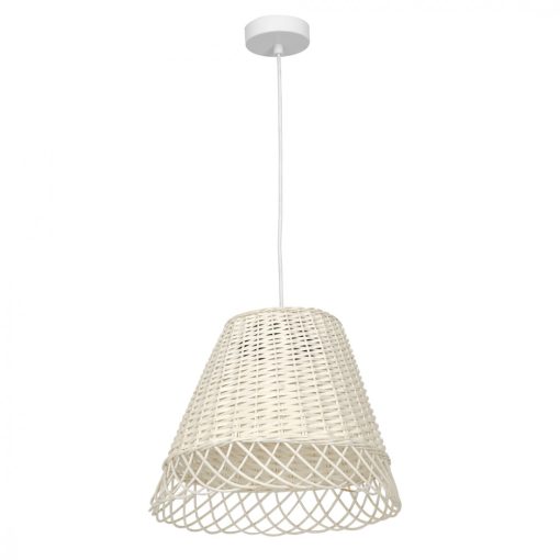 Pendant lamp VIMINI WHITE 1xE27