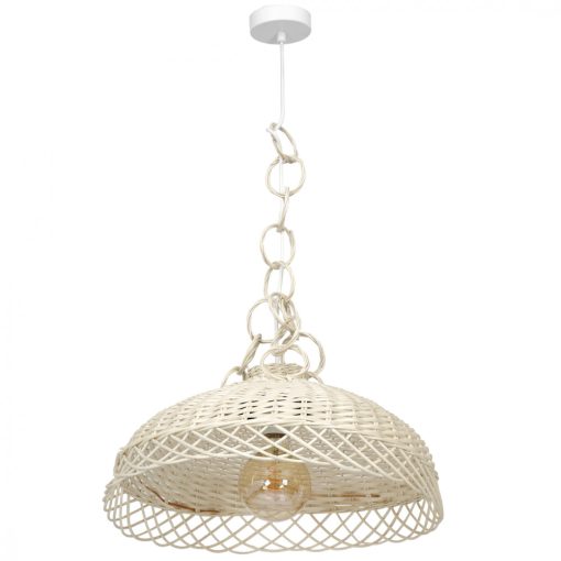 Pendant lamp VIMINI WHITE 1xE27