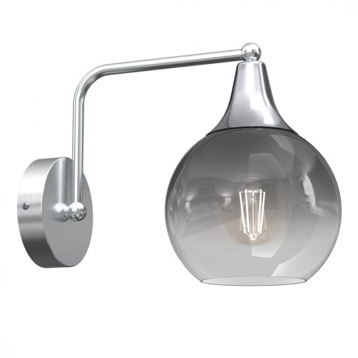 Wall lamp MONTE SILVER 1xE27