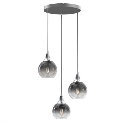 Pendant lamp MONTE SILVER 3xE27