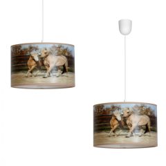 Pendant lamp HORSES 1xE27