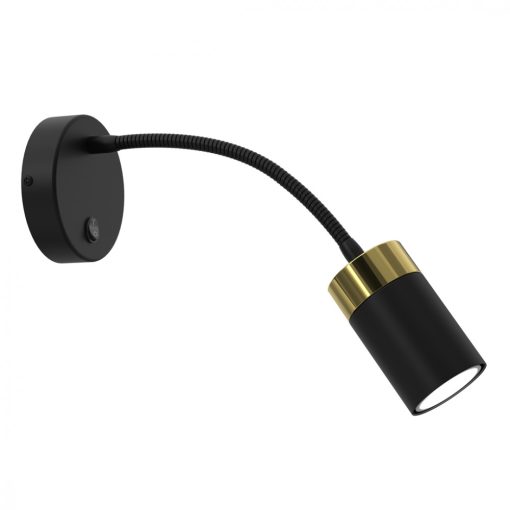 Wall lamp flex JOKER BLACK/GOLD 1xGU10