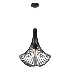 Pendant lamp CESTA BLACK 1xE27