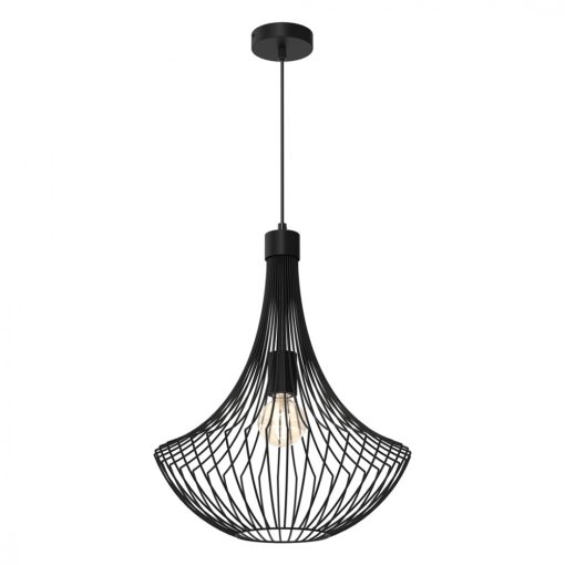 Pendant lamp CESTA BLACK 1xE27