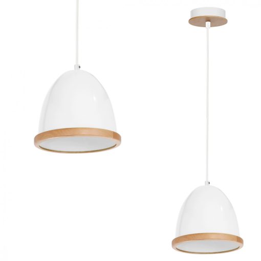 Pendant lamp STUDIO WHITE 1xE27