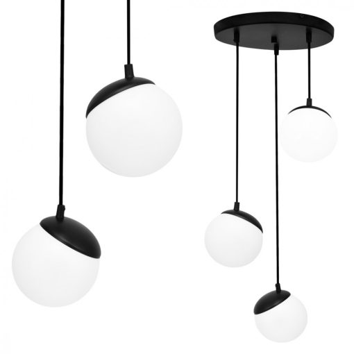 Pendant lamp SFERA BLACK 3xE14