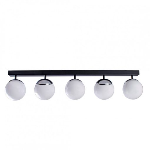 Ceiling  lamp SFERA BLACK/CHROME 5xE14