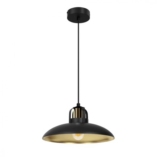 Pendant lamp FELIX BLACK/GOLD 1xE27