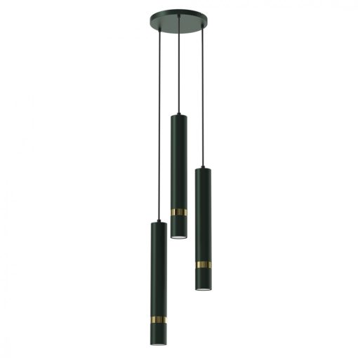 Pendant lamp JOKER GREEN/GOLD 3xGU10