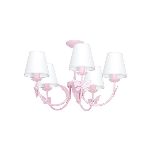 Chandelier ALICE PINK 5xE14