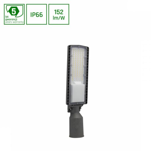 STREETOS Utca világító 50W NW 230V 130/80ST IP66 IK10 456X122X77MM Szürke 5 Év Garancia.