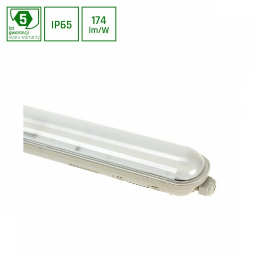 LIMEA GIGANT Armatúra 1200mm 38W CW 230V 120fok IP65 IK10 1190x72x70mm Szürke 5 év Garancia