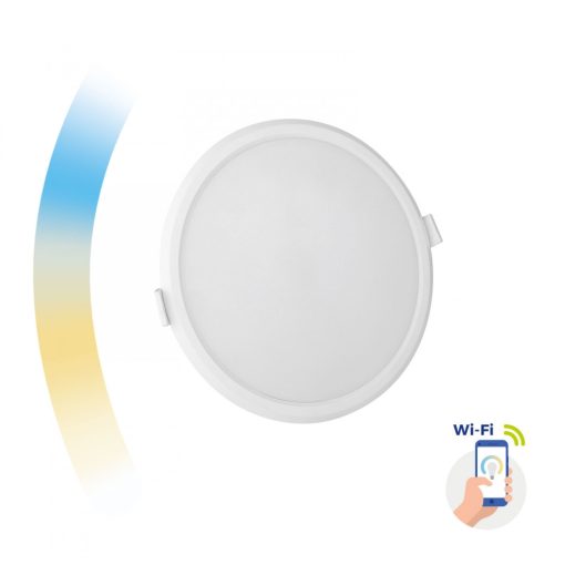 ALGINE 12W CCT+DIM WI-FI SPECTRUM SMART Kerek, Falon kívüli