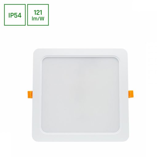 DURE 3 Mélysugárzó 24W NW 230V 110fok IP54 IK06 220X220X34 Fehér Négyzet Beépített tápegység