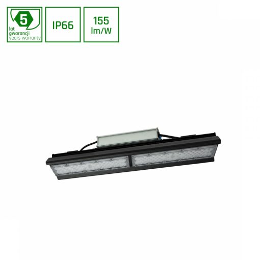 HALLS LINE 100W NW 230V 90fok IP66 IK10 500X126X95MM Fekete 5 év Garancia 0-10V