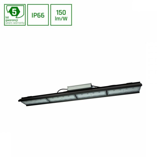 HALLS LINE 200W NW 230V 90fok IP66 IK10 990X126X95MM Fekete 5 év Garancia 0-10V