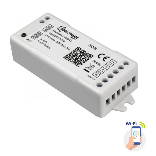 LED Szalag Vezérlő RGBW+CCT+DIMM 12/24V DC 120W/240W WI-FI SPECTRUM SMART