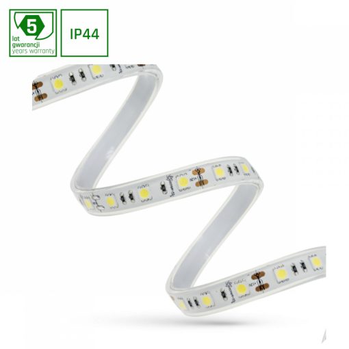 LED Szalag 14,4W 5050 60LED WW 1M (Tekercs 5M) - .Szilikonos