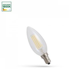 LED Gyertya E-14 230V 4W COG 1800K Átlátszó SPECTRUM